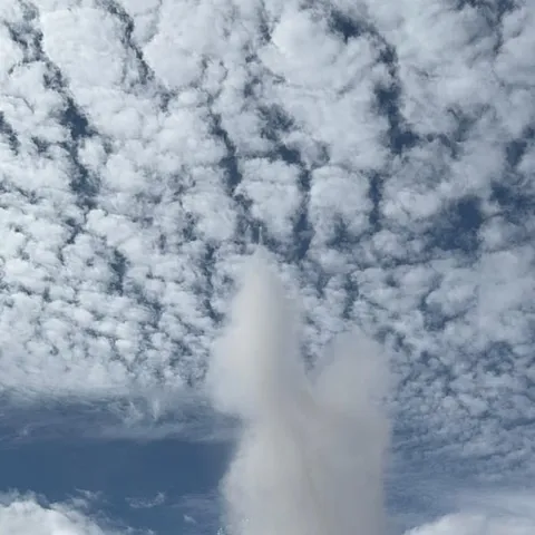 A geyser erupting on the Golden Circle